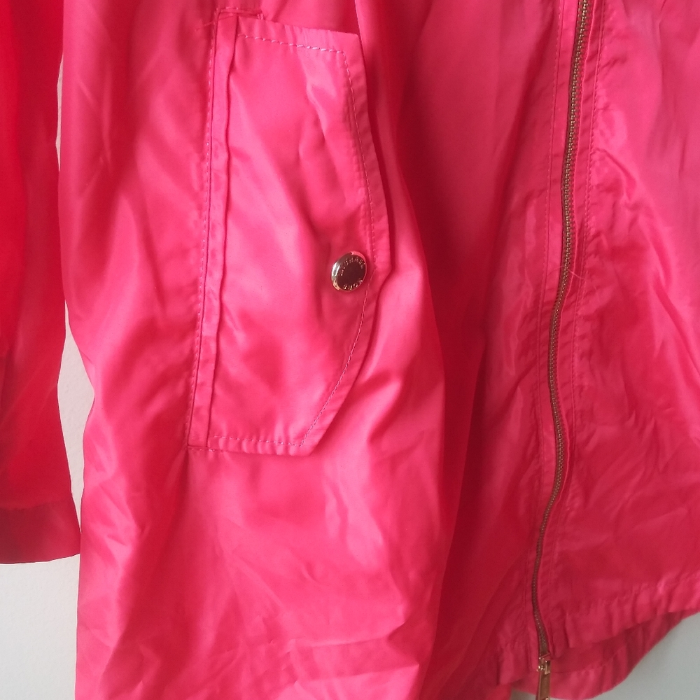 🌸 Michael Kors Spring parka with hood sz S EUC - Picture 6 of 12